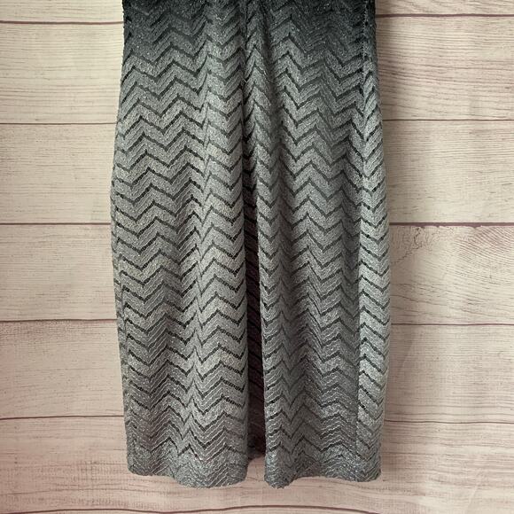 Emerald Sundae Black Gray Chevron Lace Formal Dress Ombre Bodycon Keyhole Size S - Picture 6 of 16